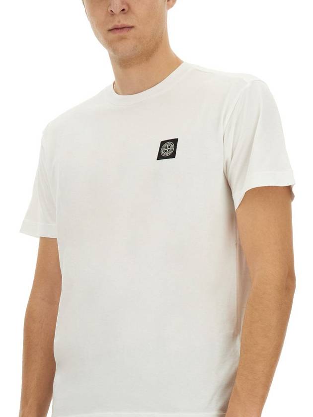 Stone Island T-Shirt With Logo - STONE ISLAND - BALAAN 4