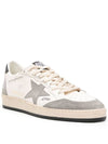 Ball Star Leather Low Top Sneakers Grey White - GOLDEN GOOSE - BALAAN 4