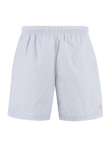 Dot Skull Swim Shorts Blue - ALEXANDER MCQUEEN - BALAAN 1