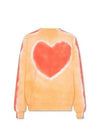 Heart Print Tie Dye Sweatshirt Orange - ACNE STUDIOS - BALAAN 2