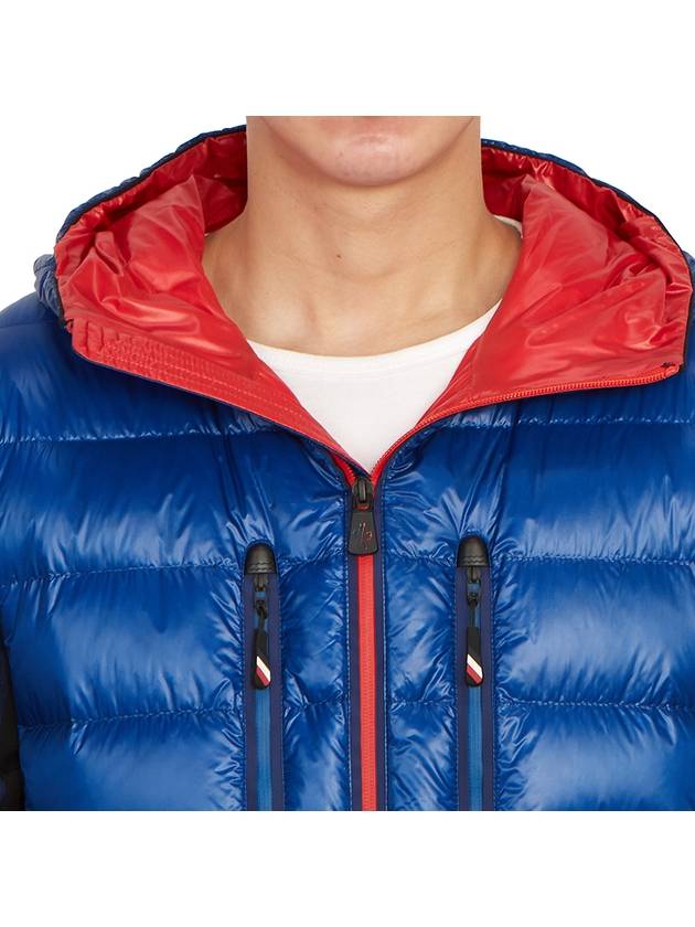 Grenoble logo patch zip-up padded navy - MONCLER - BALAAN 9