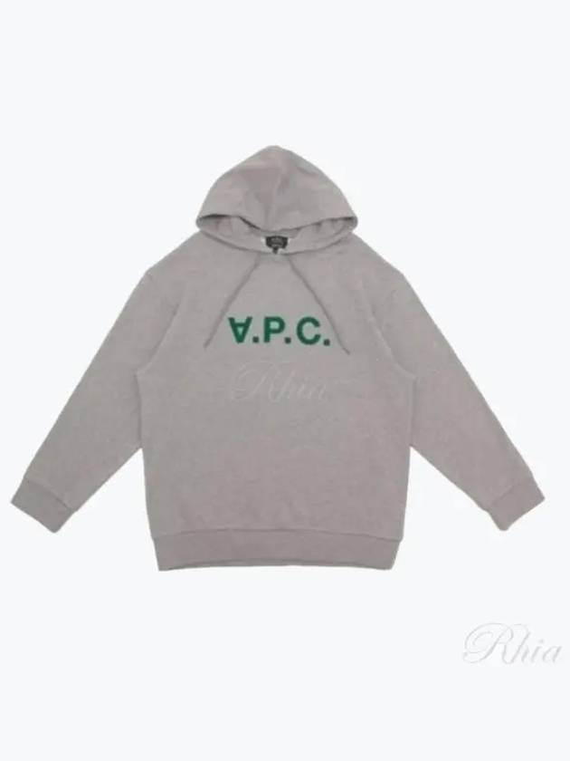 Milo Logo Cotton Hoodie Grey - A.P.C. - BALAAN 2