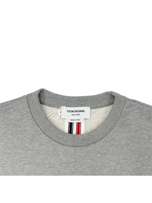 Center Back Stripe Crewneck Sweatshirt Light Grey - THOM BROWNE - BALAAN 6