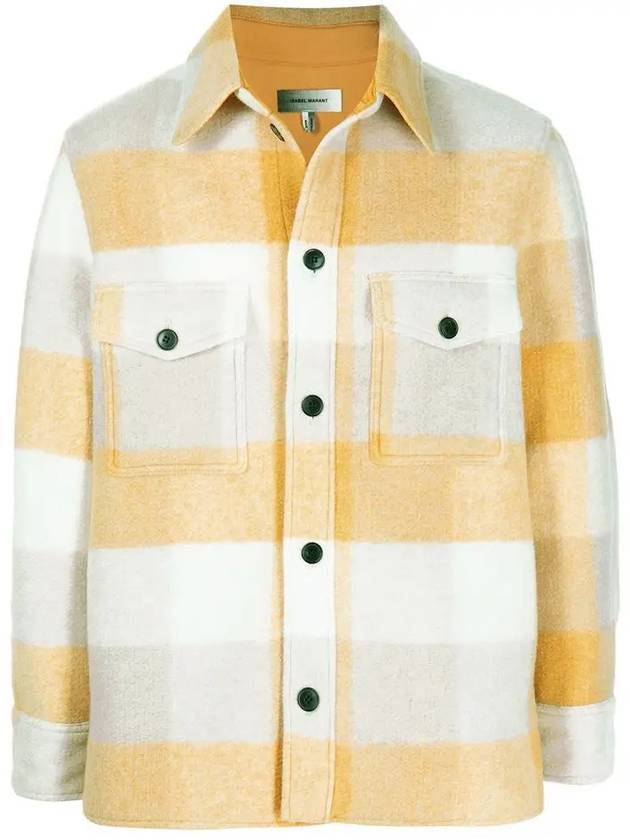 Veste Kervon Check Jacket Yellow - ISABEL MARANT - BALAAN 3