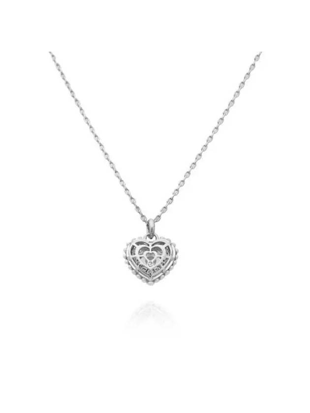 Hyperbola Pendant Heart Necklace Silver - SWAROVSKI - BALAAN 5