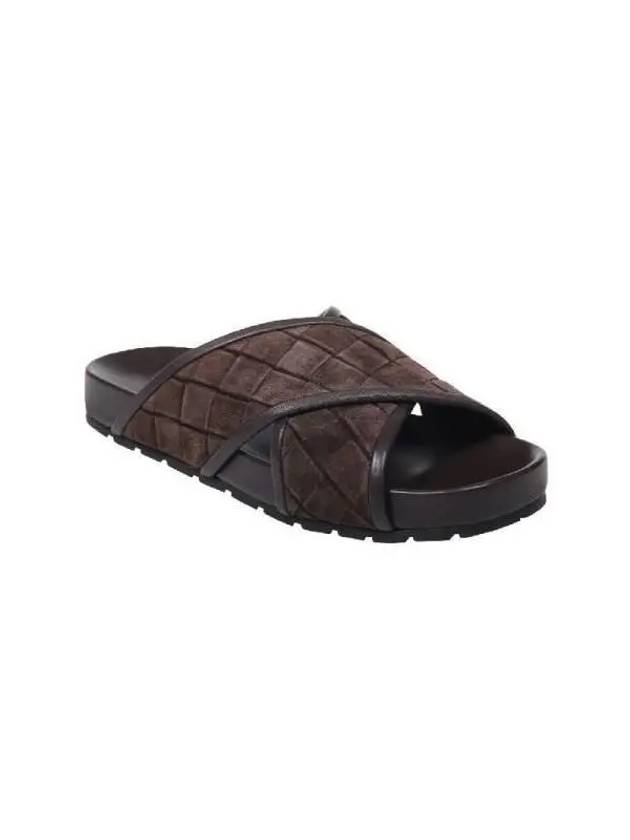 Tarik Suede Sandals Fondant - BOTTEGA VENETA - BALAAN 3