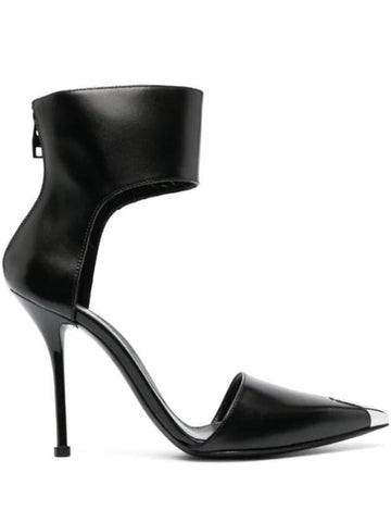 Harness Leather Pumps Black - ALEXANDER MCQUEEN - BALAAN 1