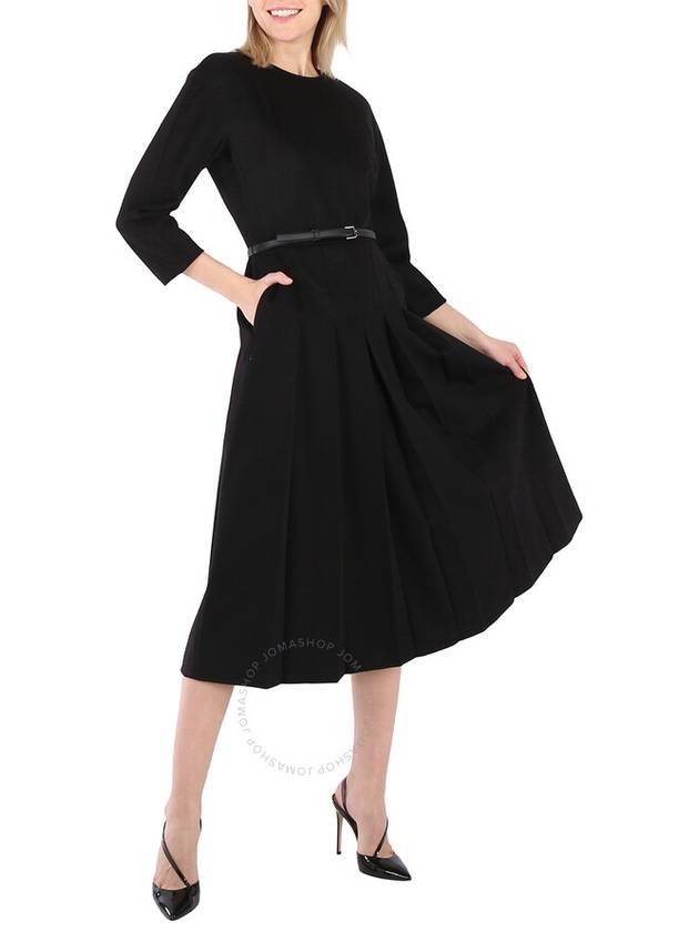 Max Mara Ladies Gennaro Three-quarter Sleeve Dress In Black, Brand Size 34 - MAX MARA - BALAAN 2