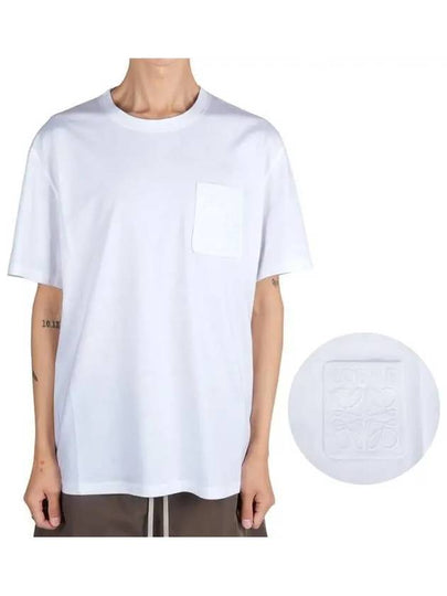 Relaxed Fit Cotton Short Sleeve T-Shirt White - LOEWE - BALAAN 2