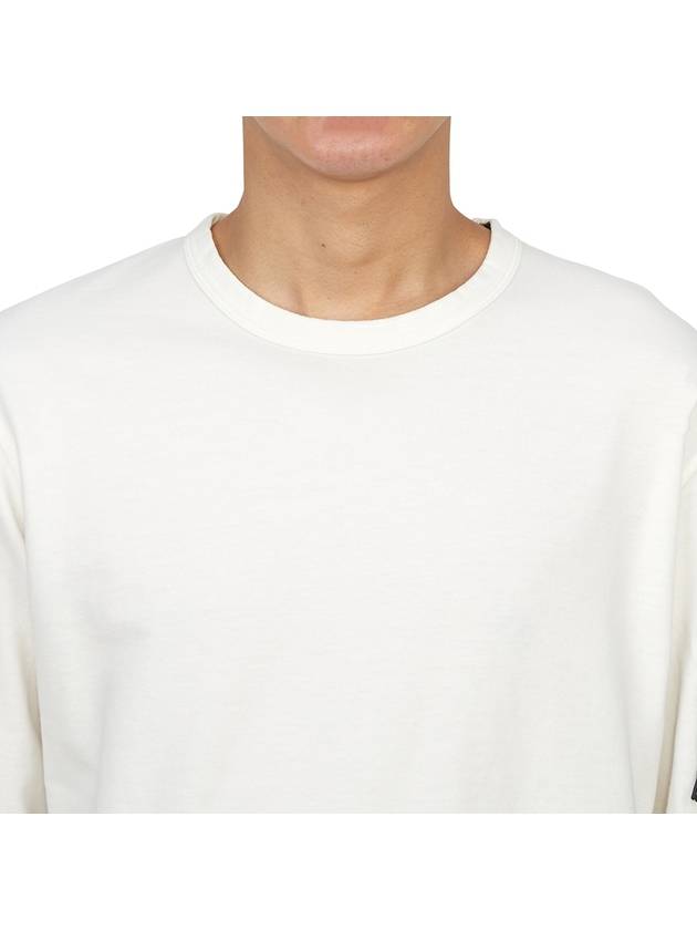 Men s Lens Wappen White Sweatshirt 18CMSS019A 002246G 103 - CP COMPANY - BALAAN 6