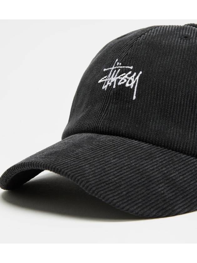 Stock Low Pro Ball Cap Black - STUSSY - BALAAN.