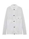 Lamy Button Pocket Long Sleeve Shirt White - STONE ISLAND - BALAAN 2