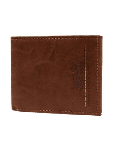 Logo Leather Half Wallet Brown - LEVI'S - BALAAN 1