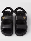 Flat Nappa Leather Sandals Black - PRADA - BALAAN 3