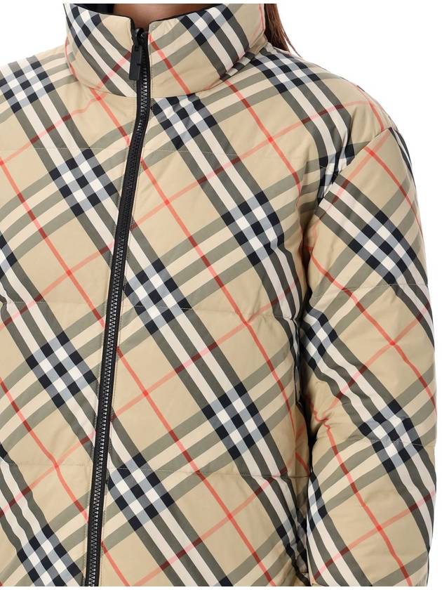 Check Reversible Down Padding Sand - BURBERRY - BALAAN 4