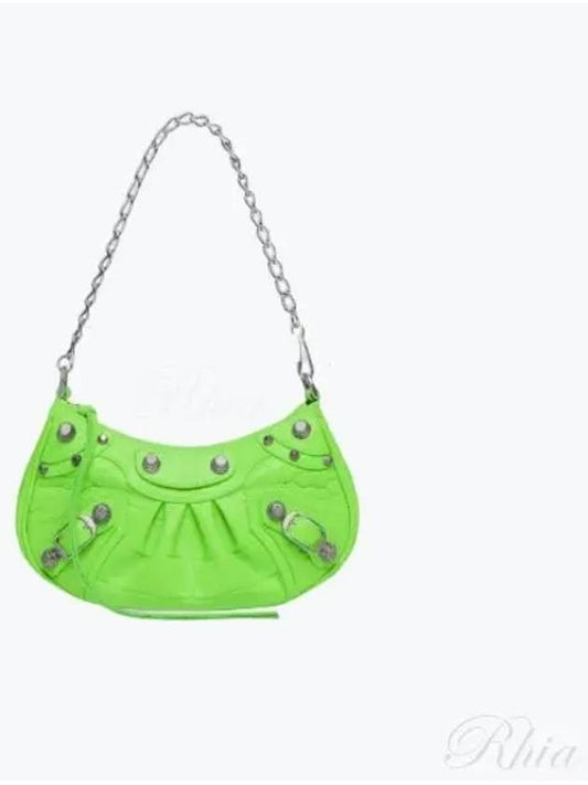 Le Cagole Mini Shoulder Bag Fluo Green - BALENCIAGA - BALAAN 2