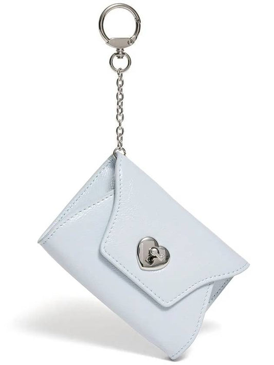 Heartlock keyring multi pouch card wallet sky blue - LE MASQUE - BALAAN 1