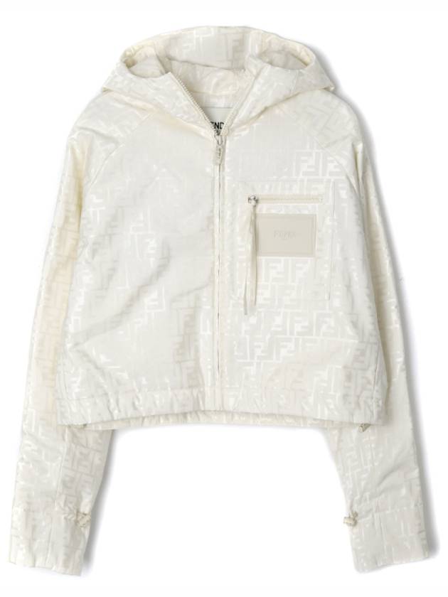 FF Logo Hooded Jacket Off-White - FENDI - BALAAN 2