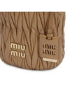 Matelasse Nappa Leather Bucket Bag Brown - MIU MIU - BALAAN 8