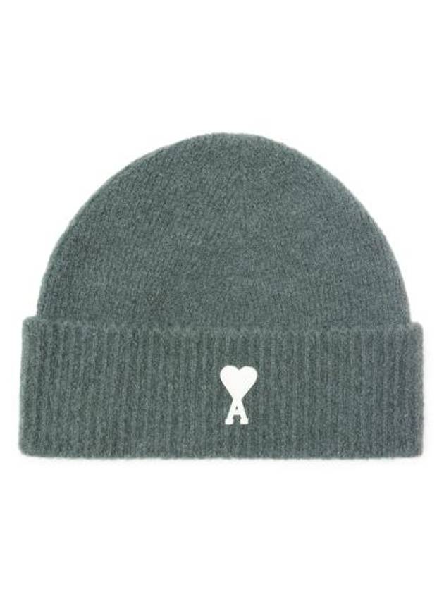 Logo Patch Knit Beanie Antique Clay - AMI - BALAAN 2