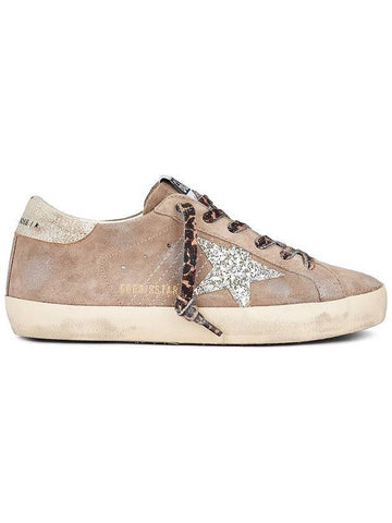 Super Star Glitter Low Top Sneakers Taupe - GOLDEN GOOSE - BALAAN 1