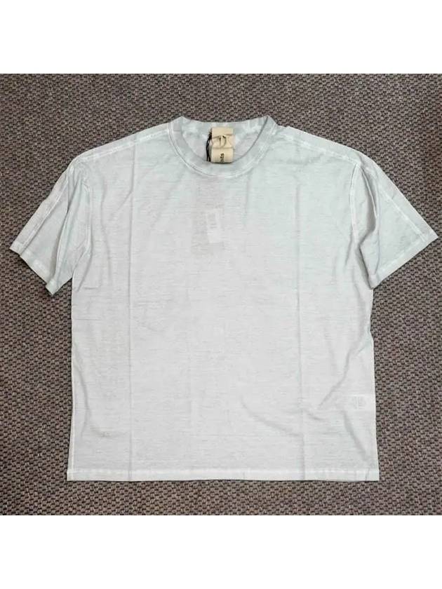 24SS Overfit Short Sleeve TShirt Washed Light Gray - TEN C - BALAAN 1