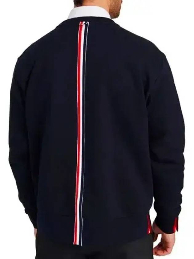 Center Back Stripe Crewneck Sweatshirt Navy - THOM BROWNE - BALAAN 4