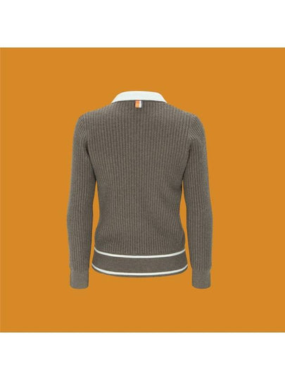 Knit Sweater Early Spring Orange Label Wool Cash Windproof Knit Collar GN40437 - MAHES - BALAAN 2