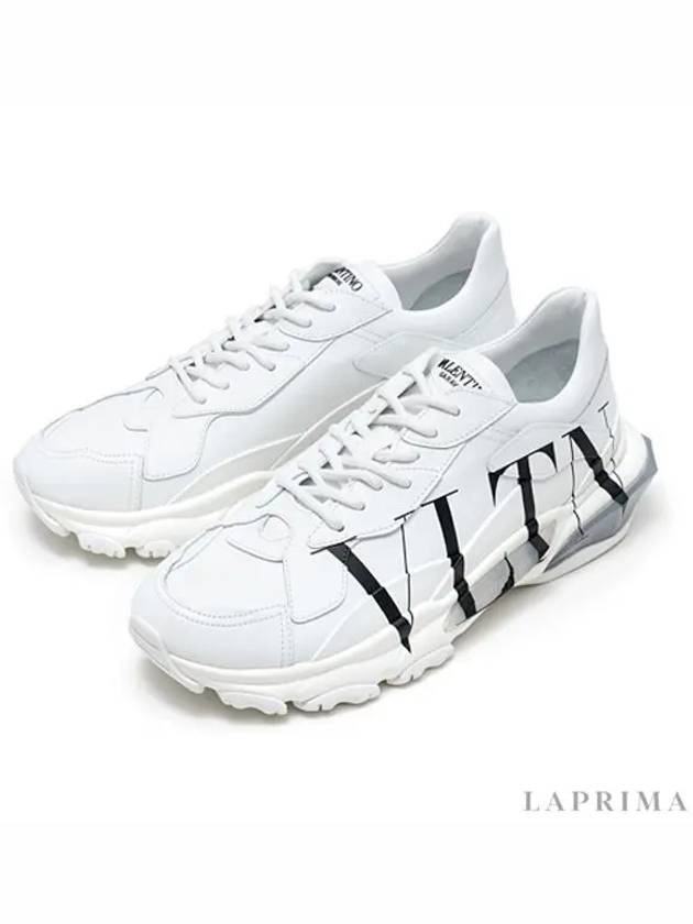 Men's Bounce Logo Low Top Sneaker White - VALENTINO - BALAAN 4