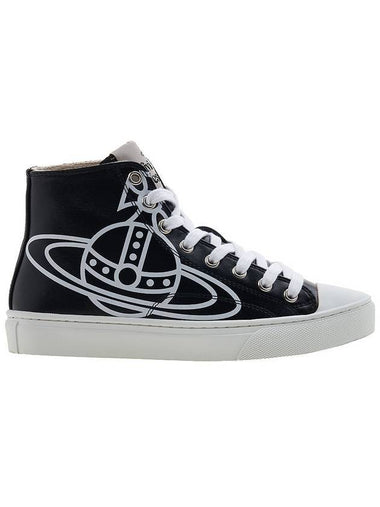 Women's Plimsoll High Top Sneakers Black - VIVIENNE WESTWOOD - BALAAN 1