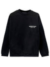 Essential Logo Fleece Crew Neck Sweatshirt Black Men s 192HO246260F 001 TJ - FEAR OF GOD - BALAAN 1