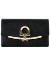 Gancini Key Holder Black - SALVATORE FERRAGAMO - BALAAN 1