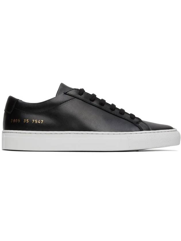 Achilles White Sole Low Top Sneakers Black - COMMON PROJECTS - BALAAN 3