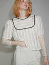 Arles Layer Lace Blouse Cream - SORRY TOO MUCH LOVE - BALAAN 5