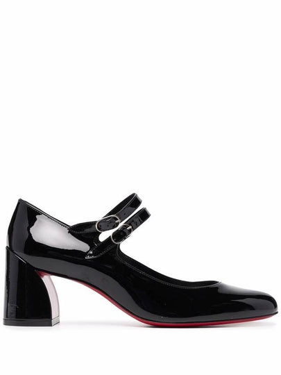 Miss Jane 55 Patent Pumps Heel Black - CHRISTIAN LOUBOUTIN - BALAAN 2