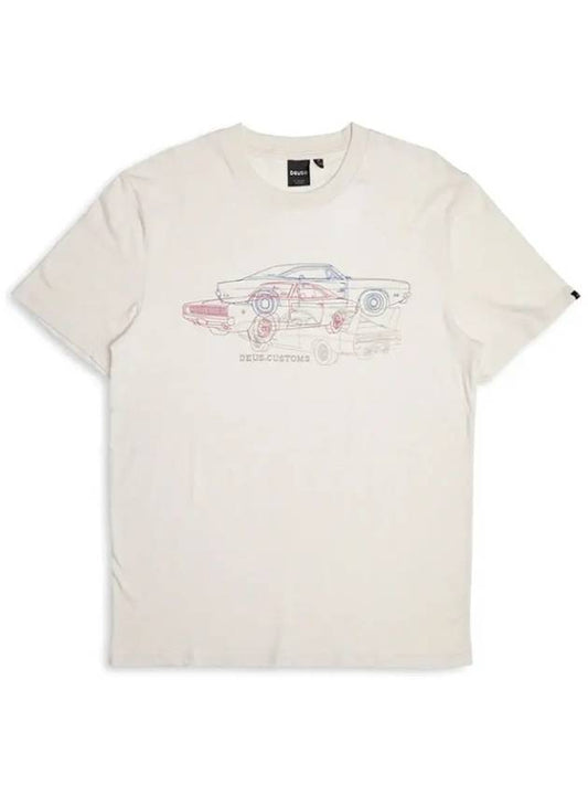 Deus Men's Charger T-Shirt DMP241256E VWH - DEUS EX MACHINA - BALAAN 1
