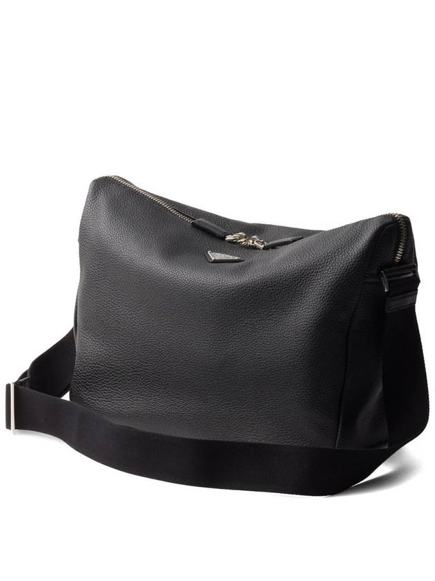 Leather Cross Bag Black - PRADA - BALAAN 6