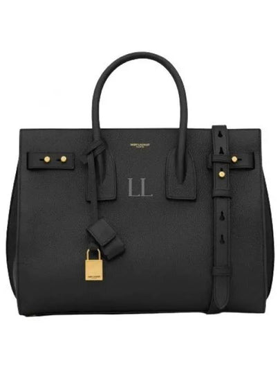 Sac De Jour Grain Leather Small Tote Bag Black - SAINT LAURENT - BALAAN 2