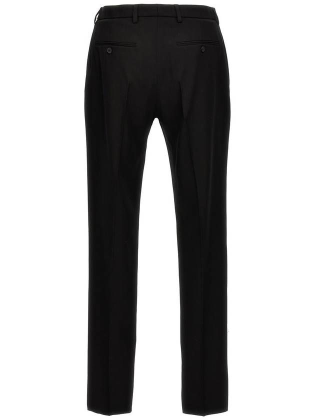 24 ss SUSTAINABLE VIRGIN WOOL PANTS WITH FRONTAL PINCES 607843Y512W1000 B0651012466 - SAINT LAURENT - BALAAN 3