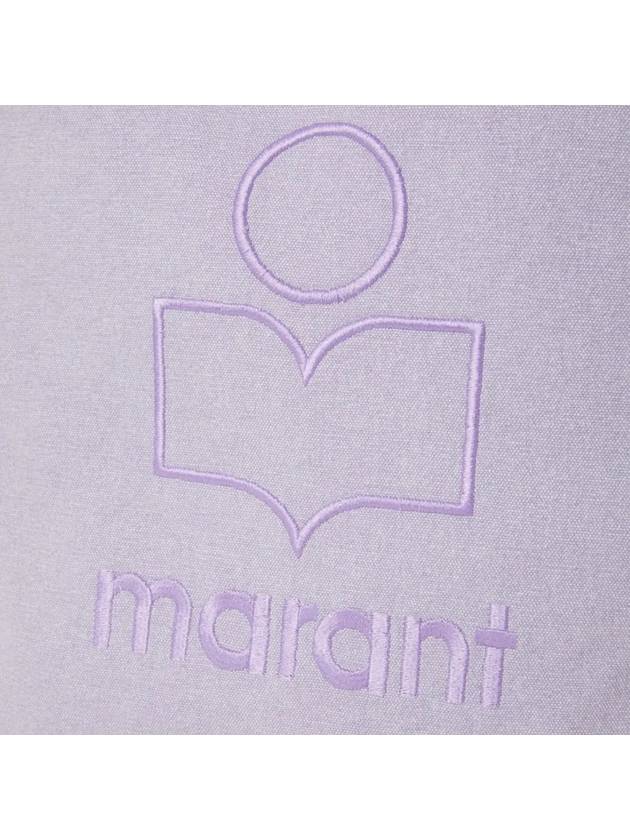 Yenky Logo Washed Cotton Tote Bag Lilac - ISABEL MARANT - BALAAN 5