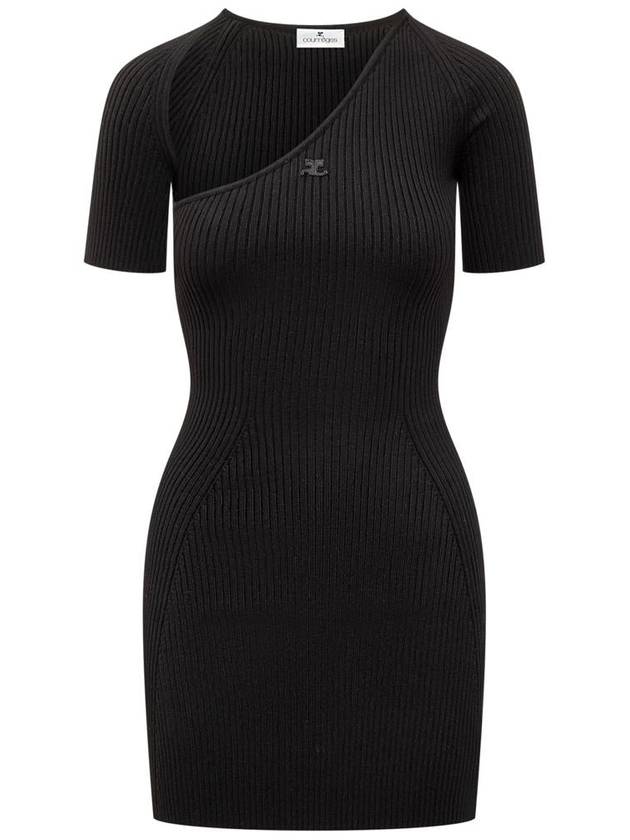 Courrèges Slash Rib Knit Dress - COURREGES - BALAAN 1