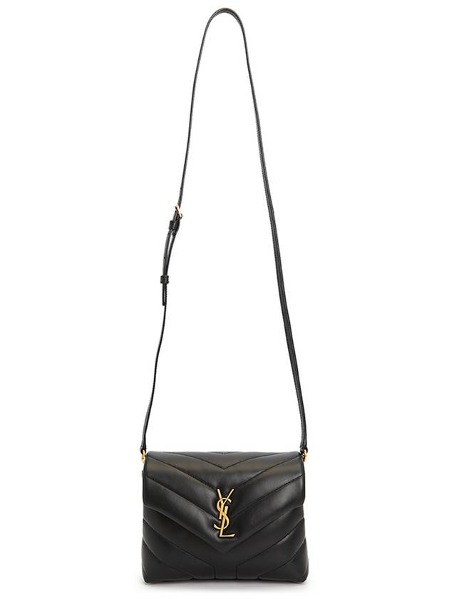 Loulou Toy Matelasse Shoulder Bag Black - SAINT LAURENT - BALAAN 8