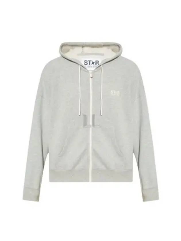 Star Logo Zip-Up Hoodie Melange Grey - GOLDEN GOOSE - BALAAN 2