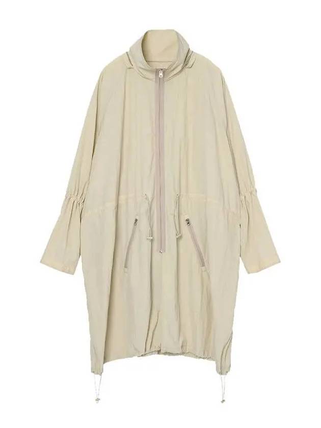 Nylon Oversized Windbreaker BEIGE - AJOBYAJO - BALAAN 1