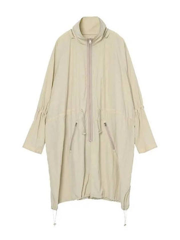 Nylon Oversized Windbreaker BEIGE - AJOBYAJO - BALAAN 1