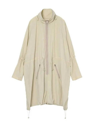 Nylon Oversized Windbreaker BEIGE - AJOBYAJO - BALAAN 1