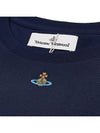 Embroided ORB Peru Short Sleeve T-Shirt Navy - VIVIENNE WESTWOOD - BALAAN 6