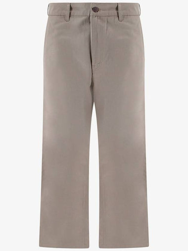 Cotton Twill Chino Straight Pants Beige - CELINE - BALAAN 1