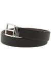 Two-Tone Reversible Saffiano Belt Black Brown - PRADA - BALAAN 3