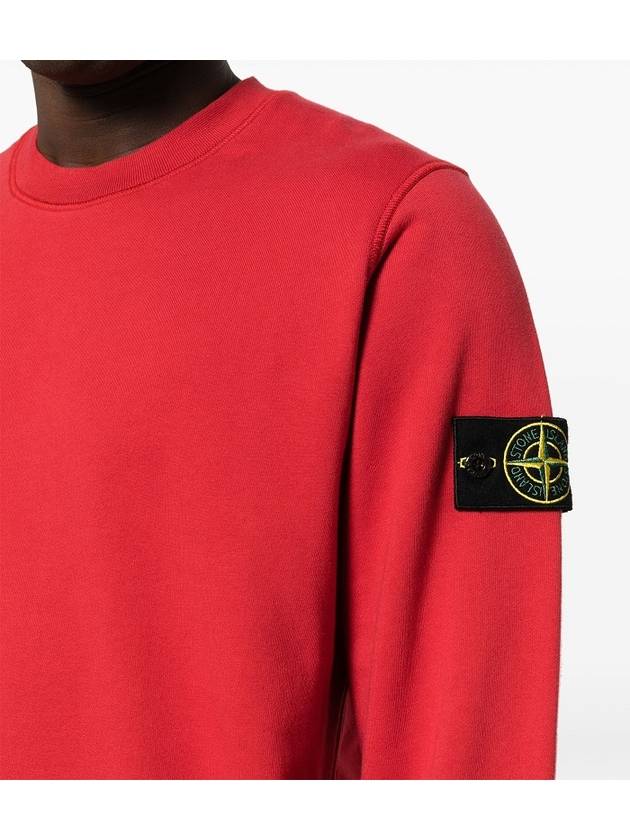 Wappen Patch Garment Dyed Sweatshirt red - STONE ISLAND - BALAAN 8